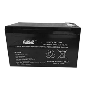 casil 12v 8ah lithium battery - 8ah lithium rechargeable battery, compatible with duracell ultra 12v 8ah agm, gt12080-hg, wka12 8f2, vb1280, px12072-hg verizon fios