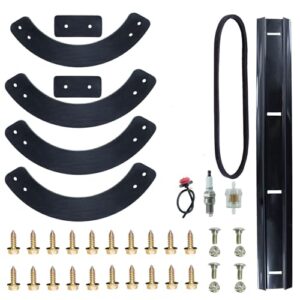 gelaska 753-04472 auger kit with 731-1033 shave plate 954-0101a belt replaces 753-04472, 735-04033, 753-04032 for troy-bilt 210, 521, 721, 2100, 5521 squall 21" snow throwers