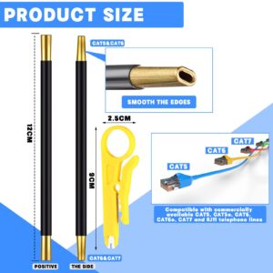 Network Cable Untwist Tool, Engineer Wire Straightener and Wire Stripper Set, Dual Headed Network Cable Looser, Cable Stripper Twisted Wire Separator for CAT5 CAT5e CAT6 CAT7