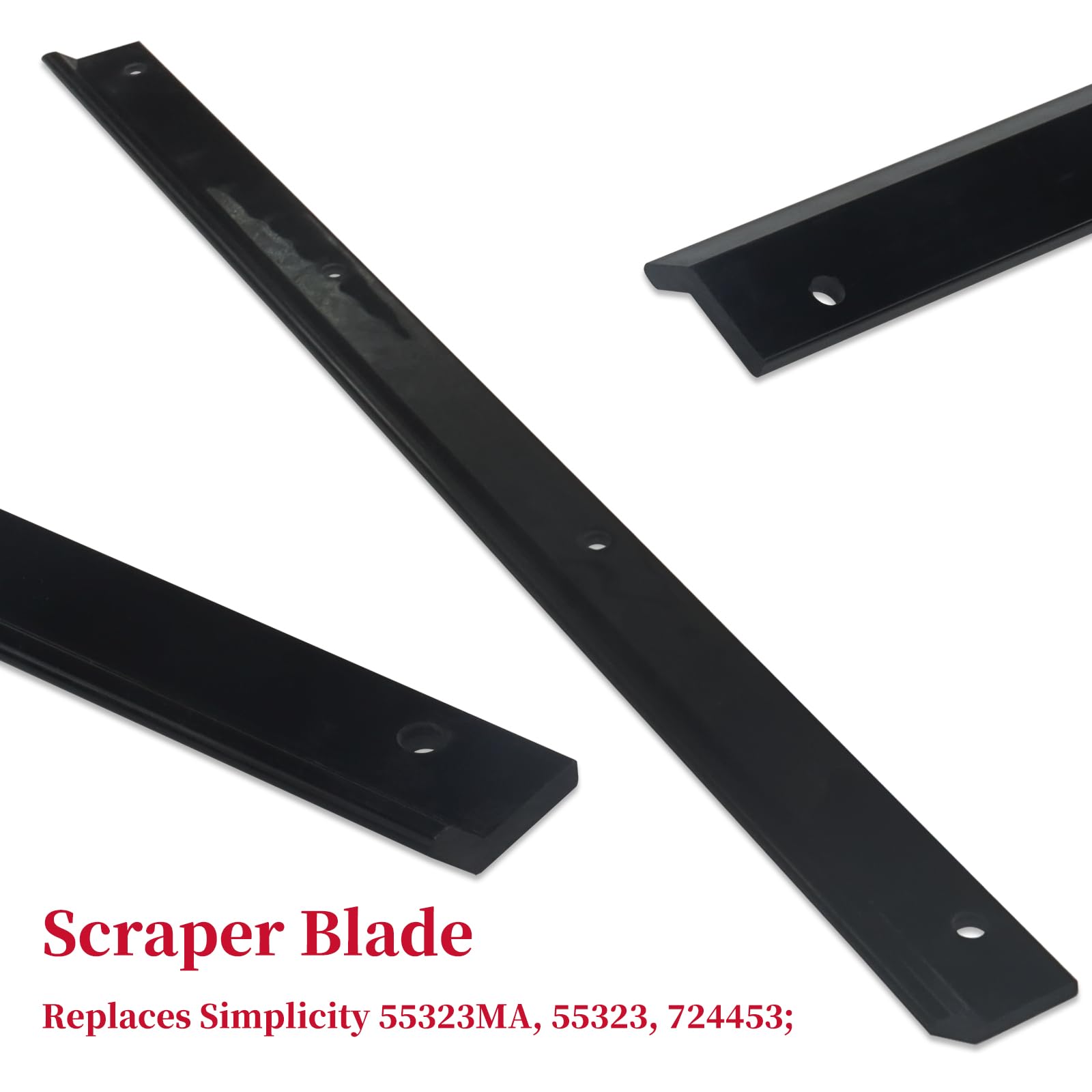 GELASKA 302565MA Rubber Auger Paddles with 55323MA Scraper Blade 1501122MA Cable 762259MA Cable Replaces 302565, 1687312YP, 1687312, 1687312SM, 723006 for Craftsman Murray Snapper 20" 21" Snowthrowers