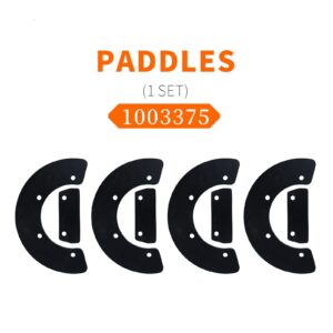BOSFLAG 1003375 Paddles with 23161-952-771 Belt 22431-727-013 Belt Replaces Honda 1003391, 72521-730-003, 72552-730-003 for Honda hs35 Snowblower Parts, Honda HS35 Paddles, Honda HS35A Paddles