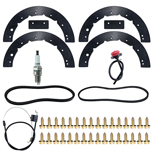 BOSFLAG 753-0613 Paddle Set with 954-0101A Belt 954-04032B Belt 946-0910A Cable Replaces MTD 731-0780, 731-0780A, 731-0781A, 731-0782, 7530613 for White Outdoor SB140, SB300, SB350, SB400 Snow Blowers