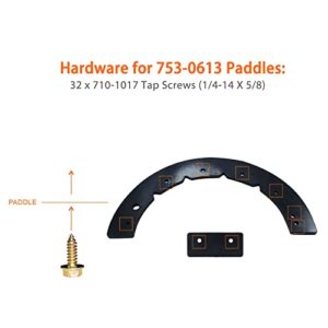 BOSFLAG 753-0613 Paddle Set with 954-0101A Belt 954-04032B Belt 946-0910A Cable Replaces MTD 731-0780, 731-0780A, 731-0781A, 731-0782, 7530613 for White Outdoor SB140, SB300, SB350, SB400 Snow Blowers