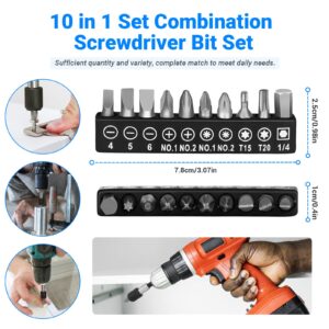 Flexible Drill Bit Extension Set 19pcs, Hex Shank 105°Right Angle Drill Bit Attachment, 3pcs Drill Bit Holder Extension, 1/4 3/8 1/2" Universal Socket Adapter, Screwdriver Bit Kit