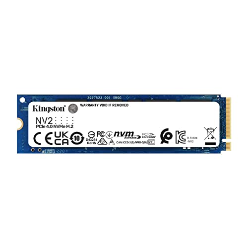 Kingston NV2 500G M.2 2280 NVMe Internal SSD | PCIe 4.0 Gen 4x4 | Up to 3500 MB/s | SNV2S/500G