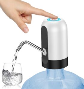 5 gallon water bottle dispenser usb charging automatic drinking electric water pump for universal 3-5 gallon bottle portable water dispenser pump for camping