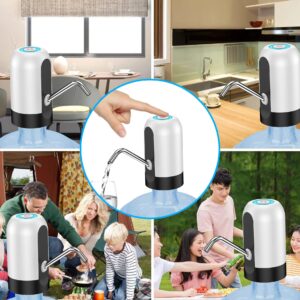 5 Gallon Water Bottle Dispenser USB Charging Automatic Drinking Electric Water Pump for Universal 3-5 Gallon Bottle Portable Water Dispenser Pump for Camping