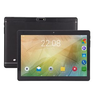 for android 11 tablet, 10 inch portable tablet, dual sim dual standby, 2gb 32gb ram, dual camera 2mp 5mp, 1080 ips hd touchscreen, octa core processor(black)