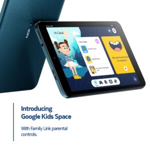 Nokia T10 | Android 12 | 8-Inch Screen | Tablet | US Version | 4/64GB | 8MP Camera | Ocean Blue