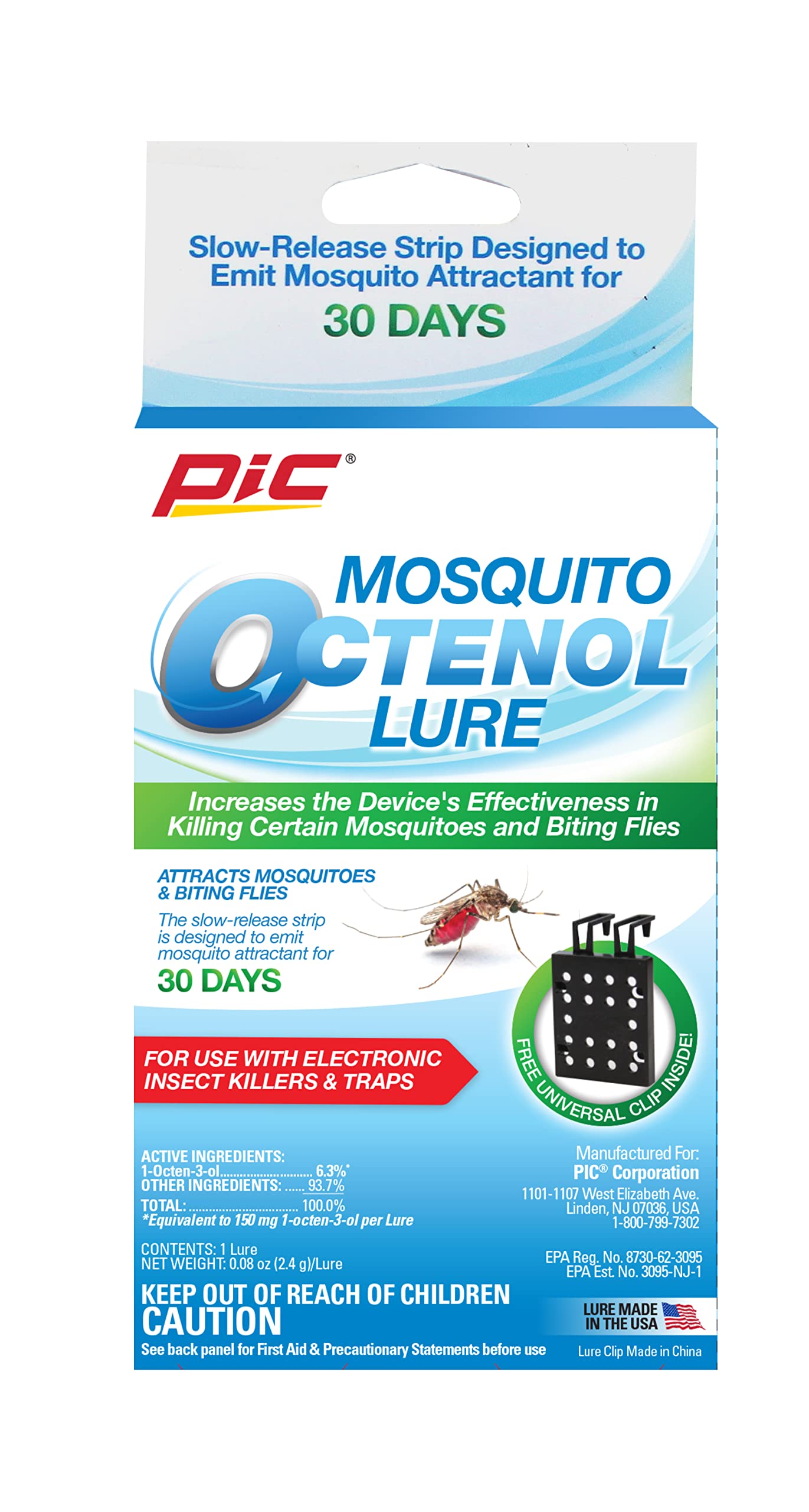 PIC Mosquito Octenol Lure, White