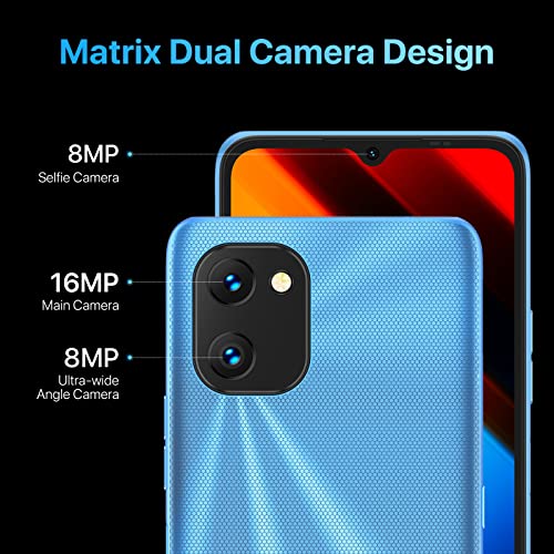 UMIDIGI Power 7S Cell Phone, 4GB+64GB 6150mAh Battery Unlocked Smartphone with 6.7" Full Screen + 16MP AI Triple Camera Android Smartphone