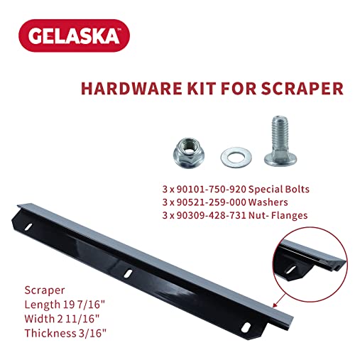 GELASKA HS520 Paddles 06720-V10-030 Snow Blower Paddles with 76322-V10-020 Scraper, 22431-V10-013 Belt for HS520A, HS520AA, HS520AS, HS520ASA, HS720, HS720AA, HS720AMA, HS720ASA Snowblowers