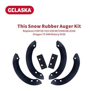 GELASKA HS520 Paddles 06720-V10-030 Snow Blower Paddles with 76322-V10-020 Scraper, 22431-V10-013 Belt for HS520A, HS520AA, HS520AS, HS520ASA, HS720, HS720AA, HS720AMA, HS720ASA Snowblowers