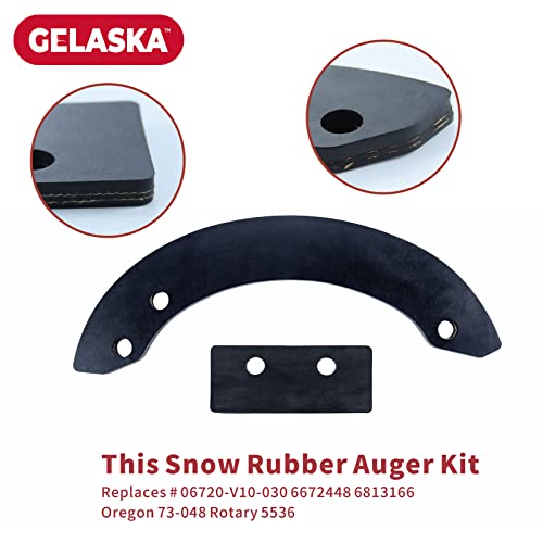 GELASKA HS520 Paddles 06720-V10-030 Snow Blower Paddles with 76322-V10-020 Scraper, 22431-V10-013 Belt for HS520A, HS520AA, HS520AS, HS520ASA, HS720, HS720AA, HS720AMA, HS720ASA Snowblowers