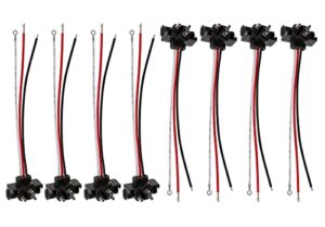 8 x trailer wiring, 3 prong pigtail harness, 36db right angle 3-wire pigtail trailer lights plug molded for stop turn tail sealed round oval light brake backup light