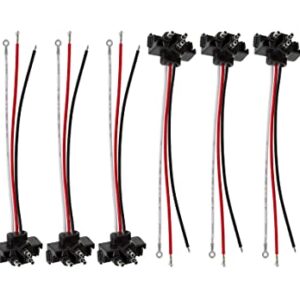 8 X Trailer Wiring, 3 Prong Pigtail Harness, 36DB Right Angle 3-Wire Pigtail Trailer Lights Plug Molded for Stop Turn Tail Sealed Round Oval Light Brake Backup Light