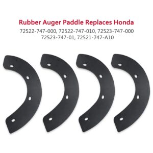 GELASKA HS521 Auger Rubber Replaces 72523-747-010, 72523-747-000, 72522-747-010, 72522-747-000, 72521-747-000 with 76322-747-000, 76322-747-A10 Scraper Blade for Honda HS521, HS521K1, HS621 Snowblower