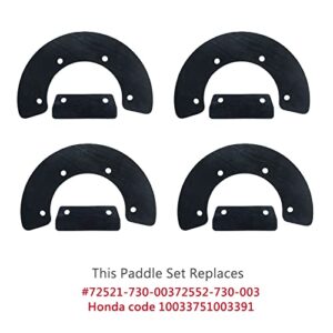GELASKA HS35 Auger Rubber Paddles with 22431-727-013, 23161-952-771 V-Belt Replaces Honda 72521-730-003, 72552-730-003, 1003375, 1003391 for Honda HS35 A Snow Blowers