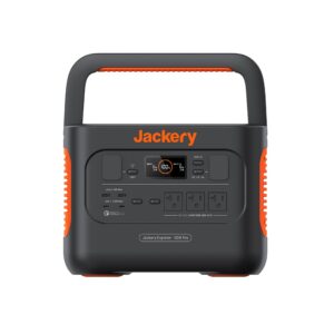 jackery explorer portable power station, solar generator with 1002wh, 2x100w pd ports & 800w input, 1.8h to full charge, compatible with solarsagas, for outdoor rv, camping, emergencies