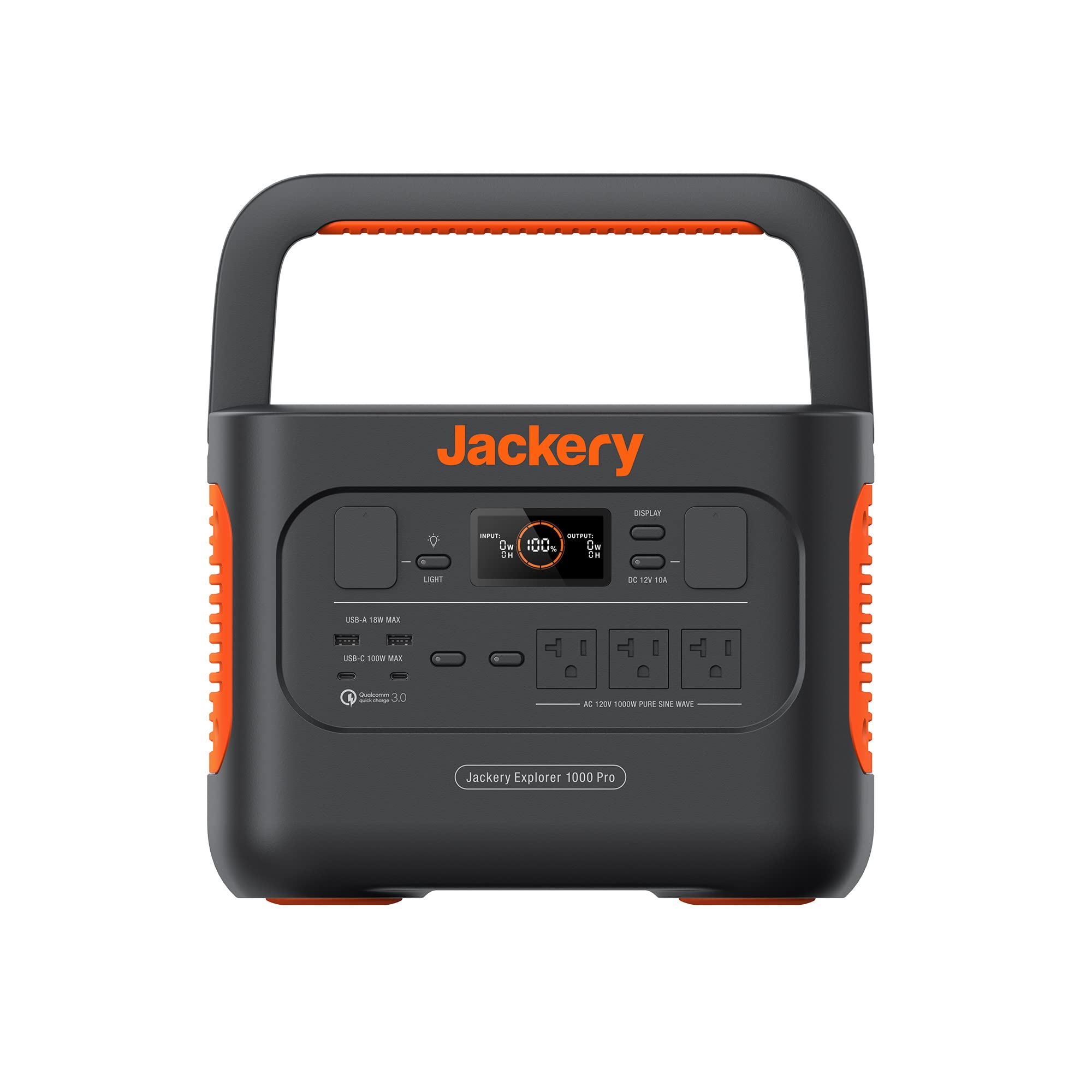 Jackery Explorer Portable Power Station, Solar Generator with 1002Wh, 2x100W PD Ports & 800W Input, 1.8H to Full Charge, Compatible with SolarSagas, for Outdoor RV, Camping, Emergencies