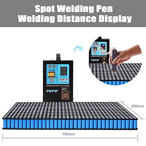 GAOMIN Battery Spot Welder 4.3kw High-Power Pulse Spot Welding Machine 737g Smart Precision Welding Large Battery Pack Induction,with 70bn Spot Welding Pen,Wire-Controlled Foot Switch