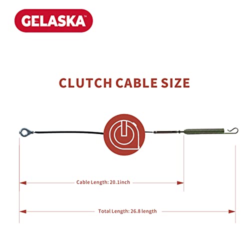 GELASKA 06900438 Control Cable Replaces Ariens 06900438 for Ariens Compact 22, Compact 24, SNO-Tek 24, SNO-Tek 28, SNO-Tek 24, Compact 24, AMP 24 Snowblowers