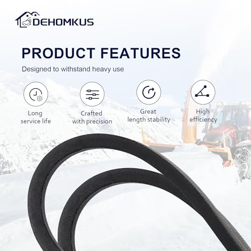 2-pcs Drive Belt for Toro 95-6151 Snow throwers Models CCR2400 CCR2450 CCR2500 CCR3000 CCR3600 CCR3650 snowblowers - 2 Packs 265-929 OEM Replacement Belt