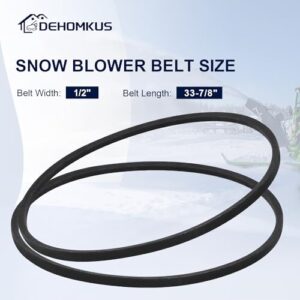 2-pcs Drive Belt for Toro 95-6151 Snow throwers Models CCR2400 CCR2450 CCR2500 CCR3000 CCR3600 CCR3650 snowblowers - 2 Packs 265-929 OEM Replacement Belt