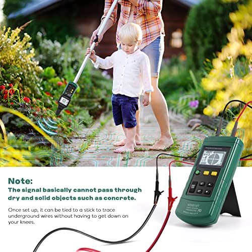 Bonvoisin Underground Wire Locator Cable Tracer Detector for Finding Wall/Underground/Dog Fence Broken Wire, Short Circuit, Metal Pipe (Batteries Included)