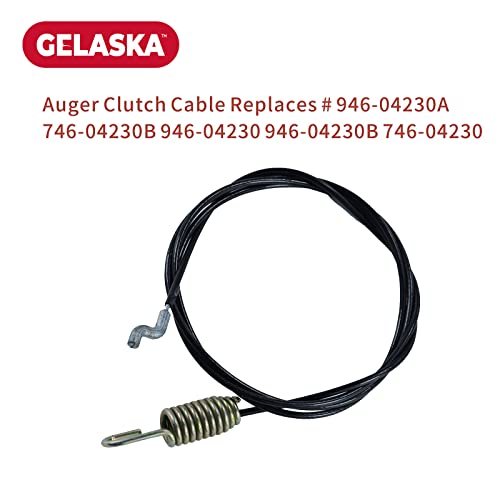 GELASKA 946-04230b Cable Replace Craftsman 746-04230 Craftsman 746-04230b, Cub Cadet Part 946-04230b Auger Cable, 946-04230a for RM2410 RM2610 RM2860 RM3060 RM2660 SB624 SB626 SB628 SB630 Snow Thrower