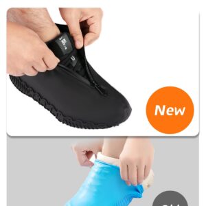 HTHOY&GOWY Shoe Covers Waterproof Silicone Rain Overshoes for Kids Men and Women