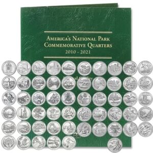 2010 p - 2021 p mint complete national park quarter set in littleton coin folder uncirculated
