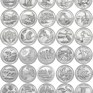 2010 P - 2021 P Mint Complete National Park Quarter Set in Littleton Coin Folder Uncirculated