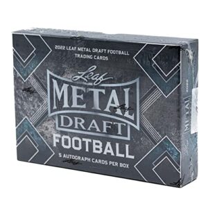 2022 leaf metal draft football hobby box
