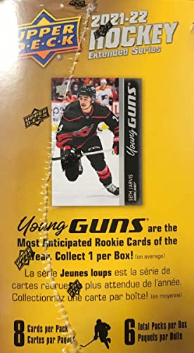 2021 2022 Upper Deck Hockey EXTENDED Series Factory Sealed Unopened Blaster Box of Packs Possible Young Guns Rookies and Jerseys