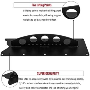 Bzsunway Heavy Duty LS Engine Lift Plate for LS LSX LS1 LS2 LS3 LQ4 6.0 6.2 5.3 4.8 Gen III