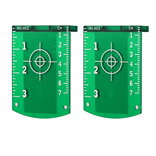 Firecore 2Pcs Laser Target Card Plate for Green Beam Laser Level-FLT20G