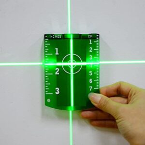 Firecore 2Pcs Laser Target Card Plate for Green Beam Laser Level-FLT20G