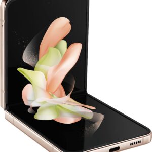 SAMSUNG Galaxy Z Flip4 5G 128GB 8GB RAM Factory Unlocked (GSM Only | No CDMA - not Compatible with Verizon/Sprint) - Pink Gold