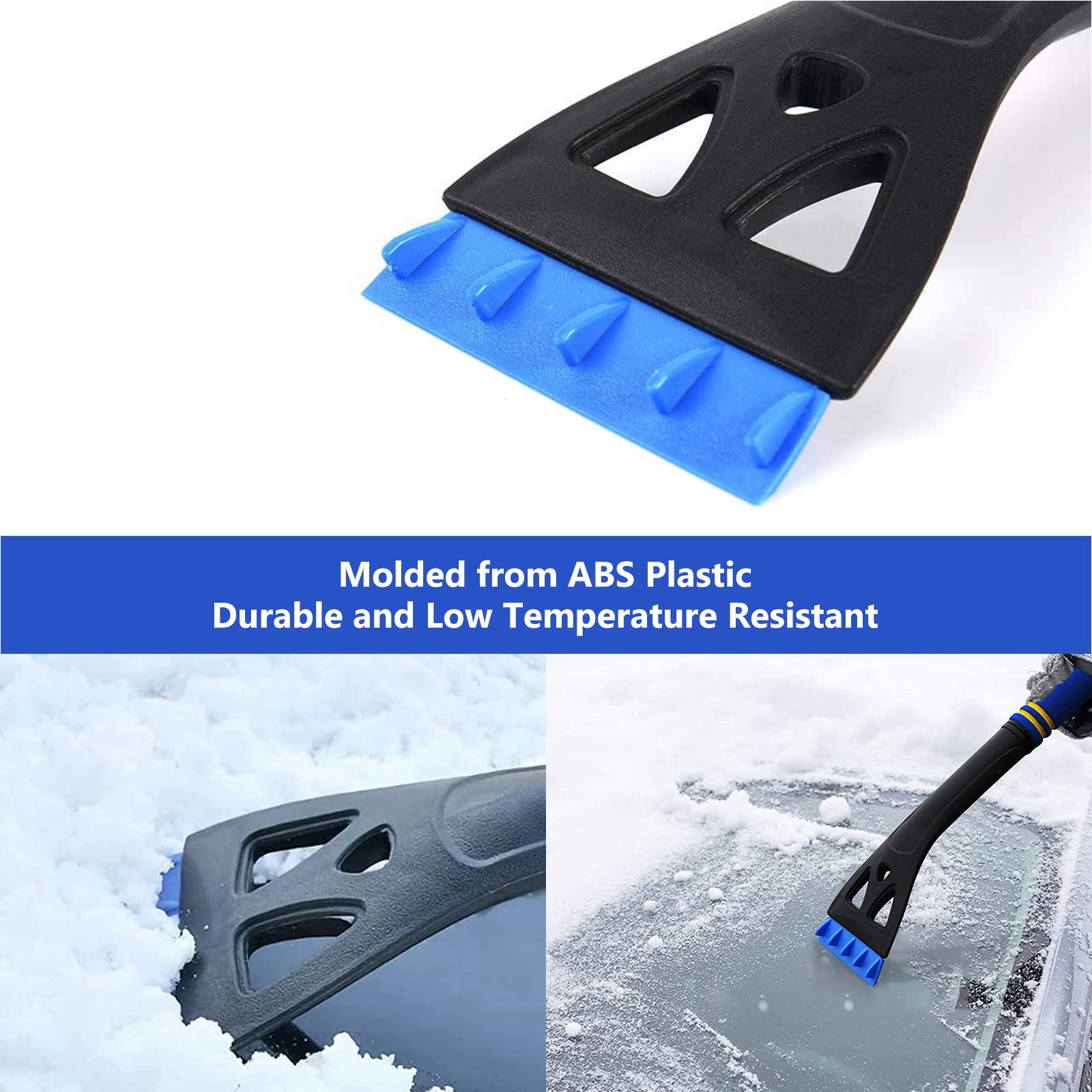 Snow Brush for Car, HOLDPEAK 31.5“ Extendable Snow Brush and Snow Car Scraper, Car Snow Removal Shovel Retractable with Foam Handle Design for Vehicles, Snow Mover for Car Windshield