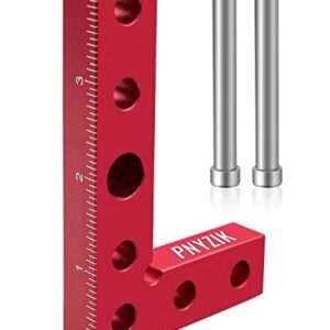 Mini Square Center Finder Tool, 90 Degree Square and Marking Center Finder Precision for Quick Measuring Square Edge, Line Gauge Center Positioning Square for Woodworking Layout, Square Center Scribe