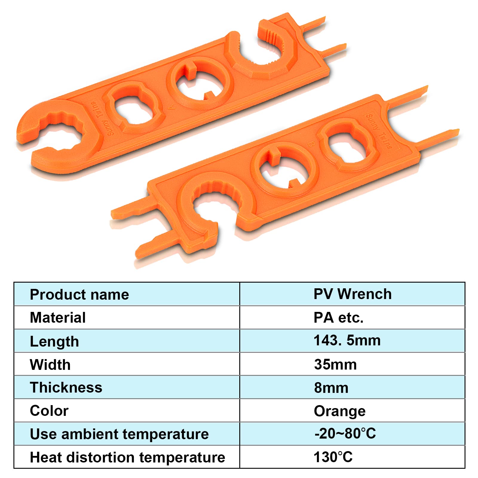 Geosiry 4PCS 10AWG Solar Connectors, 2 Pairs 10 Gauge Solar Panel Connectors Male/Female with Wrenches (10AWG, 2 Pair)