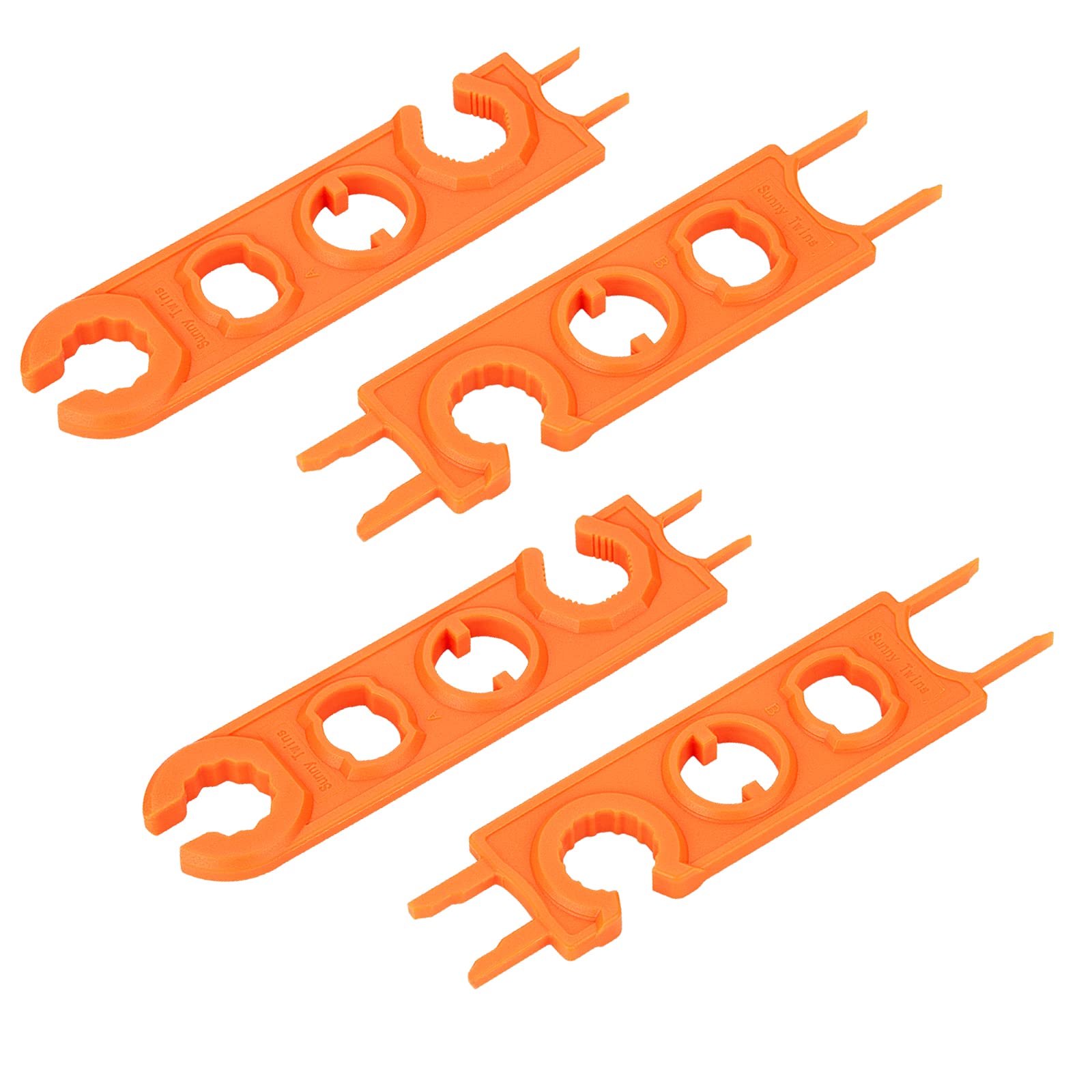 Geosiry 2 Pair Solar Connector Tool, Solar Panel Connector Assembly Tool for Solar Connectors, Solar Cables (2 Pairs Wrenches)