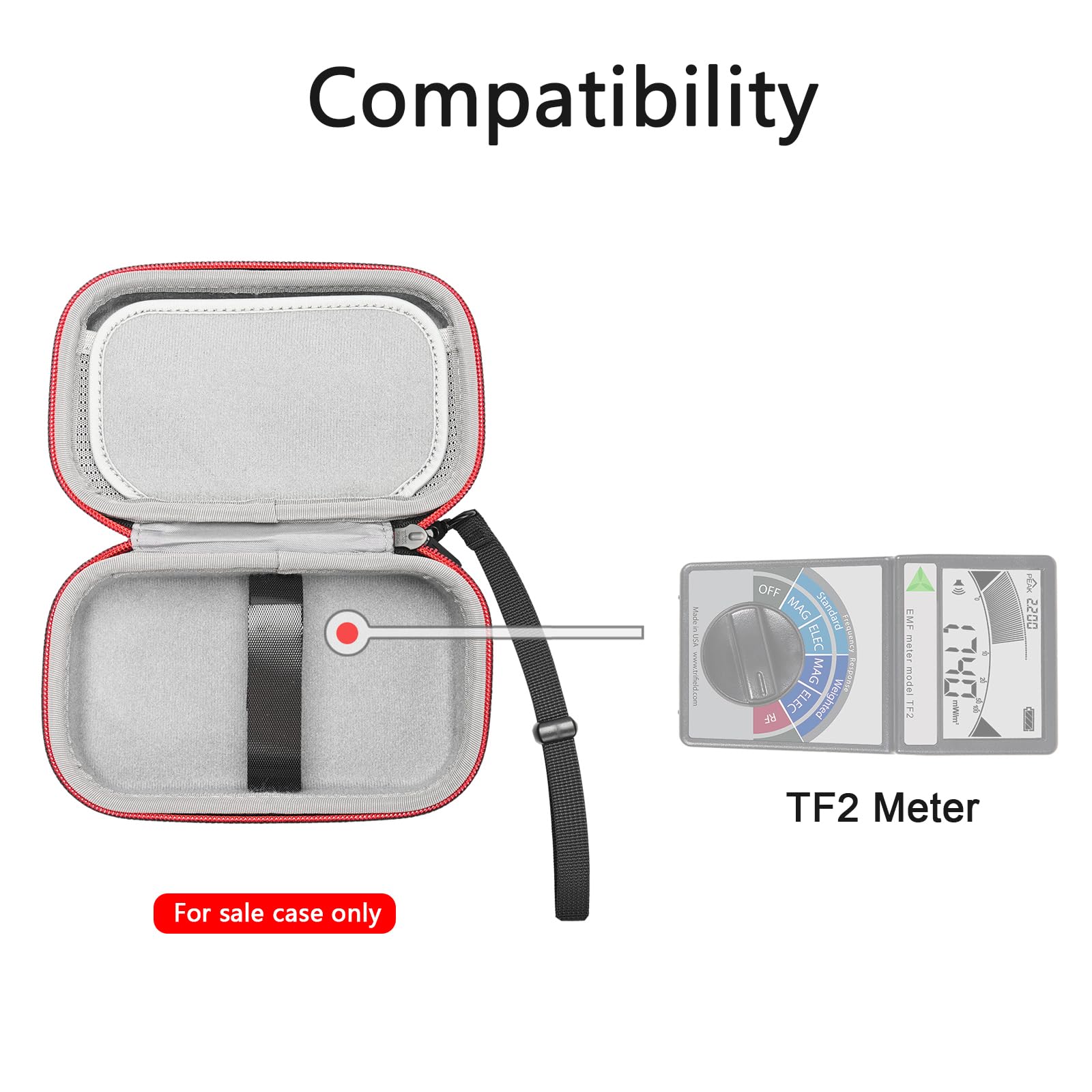 RLSOCO Carrying Case for Trifield EMF Meter Model TF2 Magnetic Field Strength Meter (Case Only)