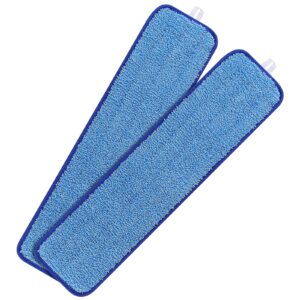 replacement microfiber mop pads for rubbermaid commercial, cleaning pad for hardwood floors 18 inch mop head to pick-up dirt, dust