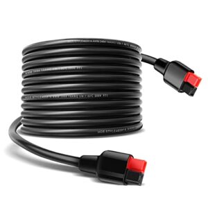 paekq solar extension cord 14awg 30a solar connectors extension cable for anderson connector, compatible with gz yeti /g500 explorer 1000 solar generator and for renogy, boulder 200 solar panels 20ft