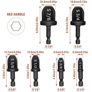 WADEO HVAC Repairing Tools, Air Conditioner Copper Tube Swaging Tool with Expander Drill Bit, Copper Pipe Cutter and Deburring Tool for Copper, Aluminum and Thin Stainless Steel Tube