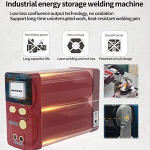 GAOMIN Battery Spot Welder,801D 12 Kw 220v Capacitor Energy Storage Pulse Welding Machine,Portable Energy Storage Pulse Welding Machine for Battery Pack 18650 Lithium Batteries