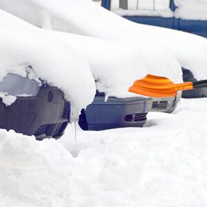 Snow Shovels Heavy Duty Snow Removal Shovels - Foldable Cordless Snow Shovel 21 x 11 Utility Ice Shovel for Car Driveway