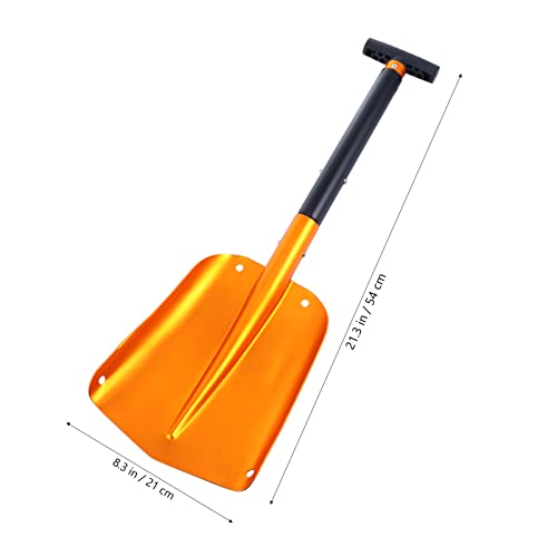 Snow Shovels Heavy Duty Snow Removal Shovels - Foldable Cordless Snow Shovel 21 x 11 Utility Ice Shovel for Car Driveway